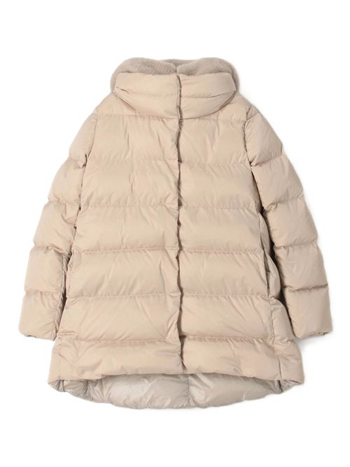 PIUMINO HERNO A-SHAPE IN RASO E ECOPELLICCIA HERNO | PI001934D12170Z1985 CHANTILLY